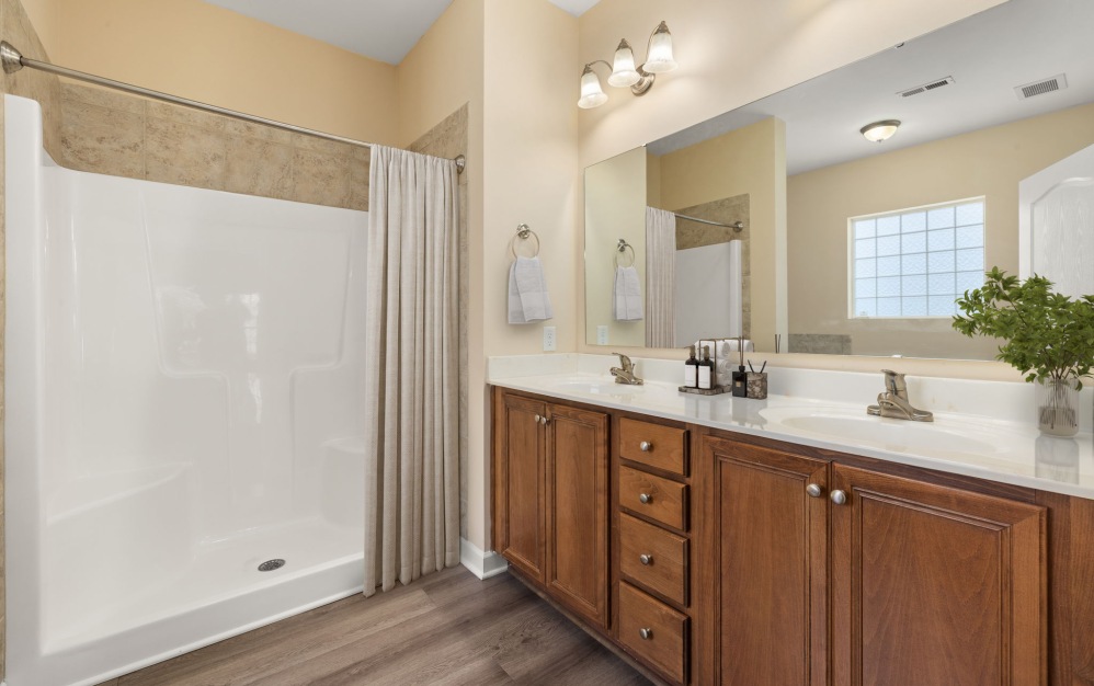 2X2 - A - 2 bedroom floorplan layout with 2 bathrooms and 1451 square feet (Spa-Inspired Bathroom)