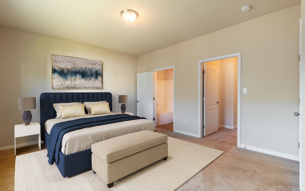 2X2 - B - 2 bedroom floorplan layout with 2 bathrooms and 1150 square feet (Primary Bedroom)